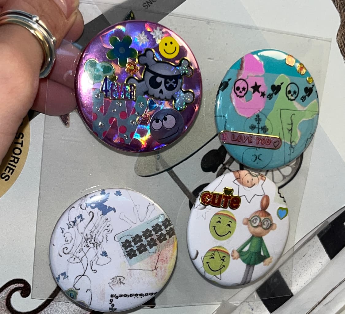 뱃지 핀버튼 브로치  {4єα-1ѕєт} 상품이미지4