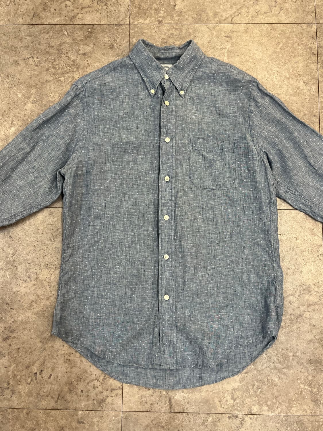 브룩스 브라더스 포켓 셔츠 라이트블루 M #csz4007 상품이미지4