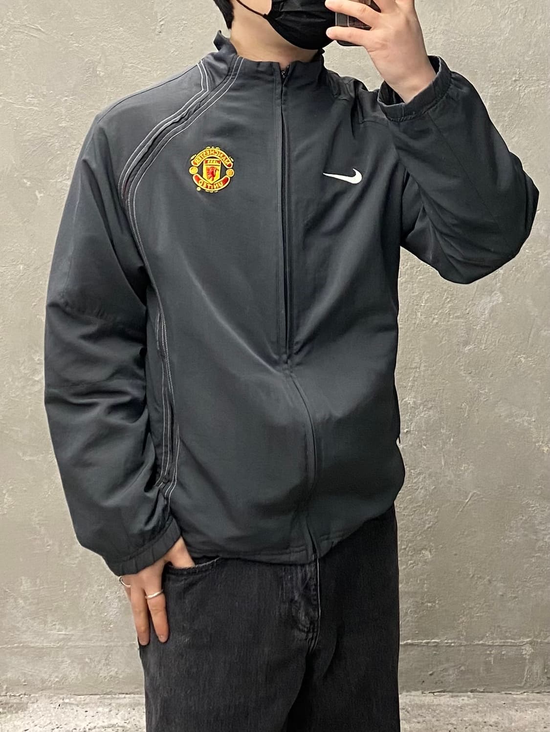 [95] 00s Nike 나이키 맨유FC 보다폰 스폰서 우븐 자켓 상품이미지10