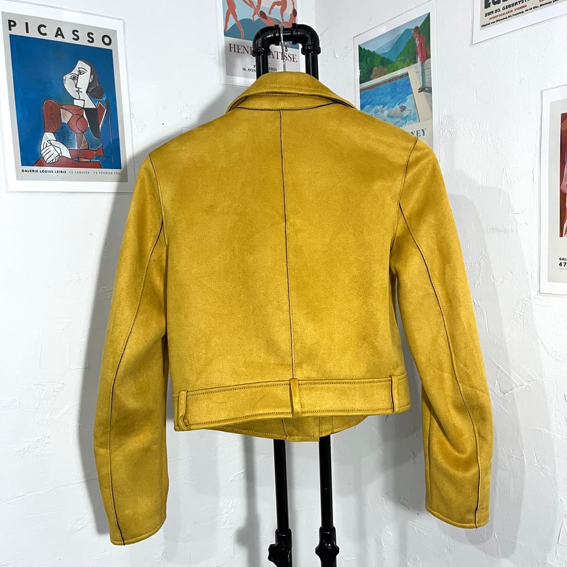 자라 스웨이드 크롭 라이더 자켓 상품이미지3