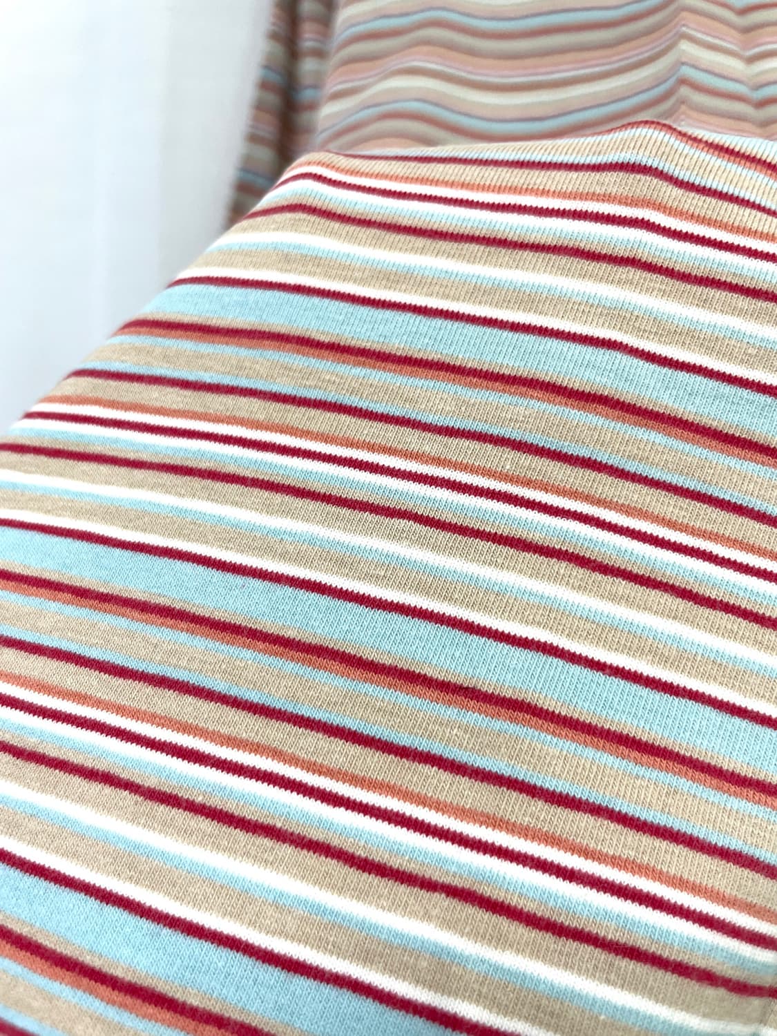 오일릴리 골프 여성 코튼 스판 스트라이프 카라 긴팔티셔츠 M _ 베이지 상품이미지9