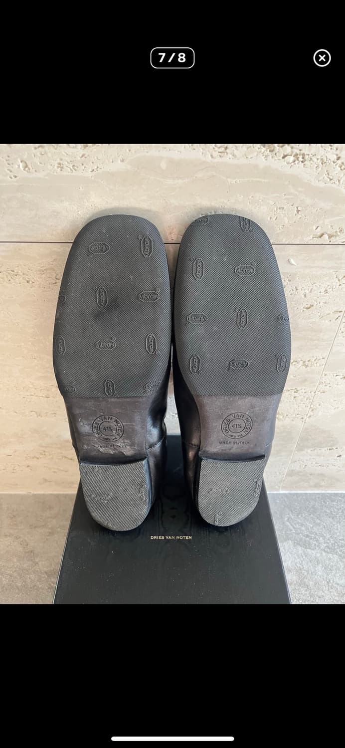 24fw 드리스반노튼 블랙 가죽 로퍼 슈즈(265) 상품이미지7