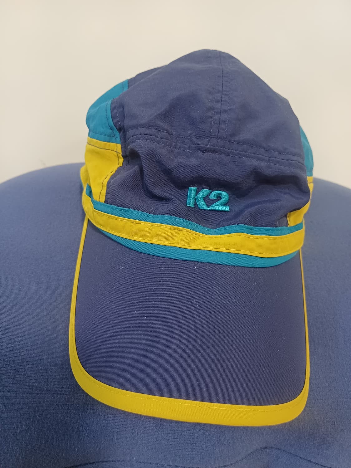 K2 볼캡 모자 남색/노랑/청록색 상품이미지1