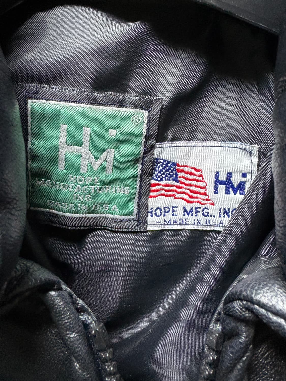 90‘s Hope 레더패딩자켓 made in u.s.a 상품이미지3