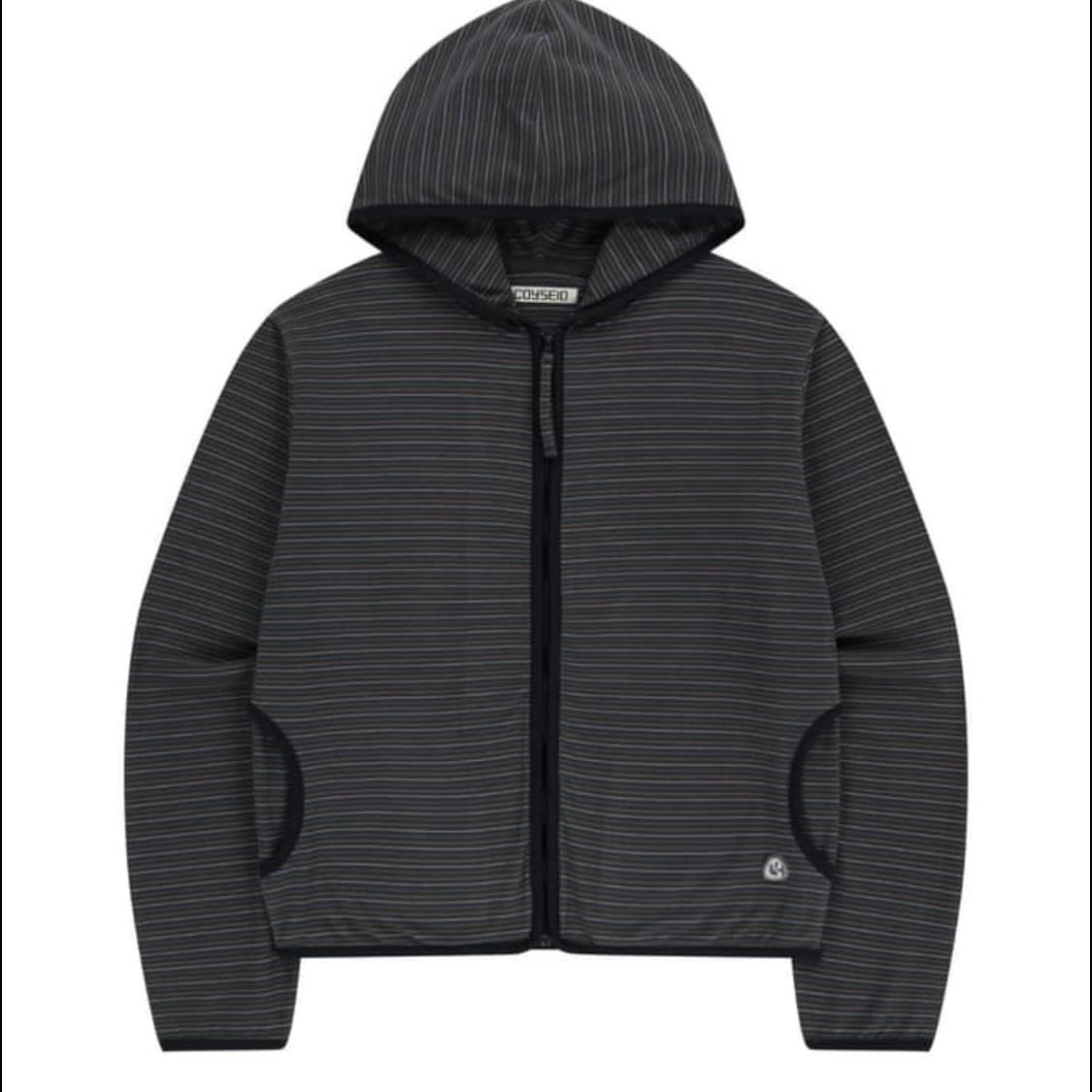 코이세이오 스트라이프 후리스 후드집업 상품이미지1
