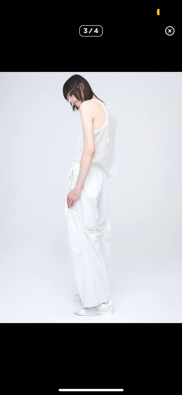 나체 CONSTRICT HOLE WIDE PANT (WHITE) 상품이미지3