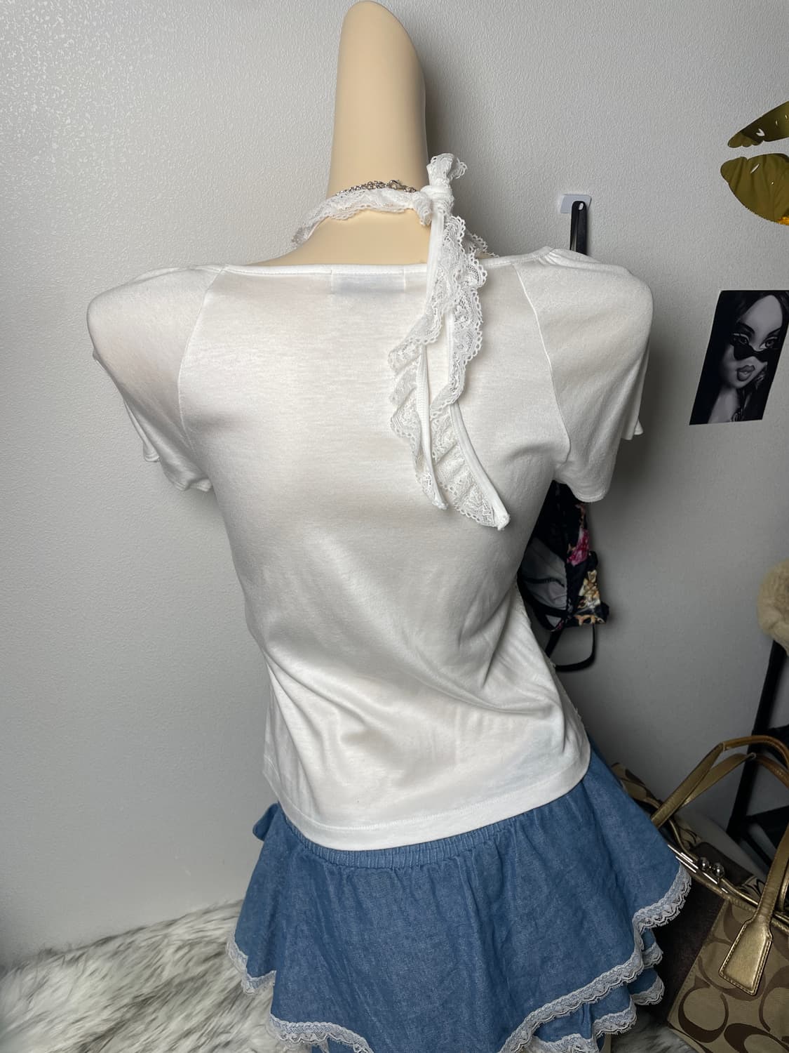 빈티지 러플 블라우스 티셔츠 상품이미지4