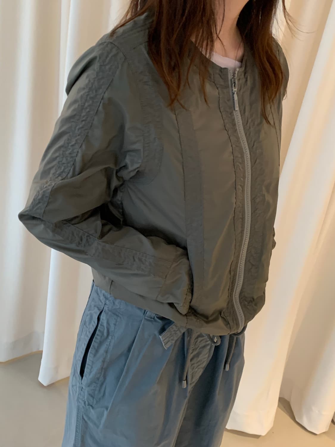 00's "ARMANI JEANS" nylon Jacket 상품이미지2