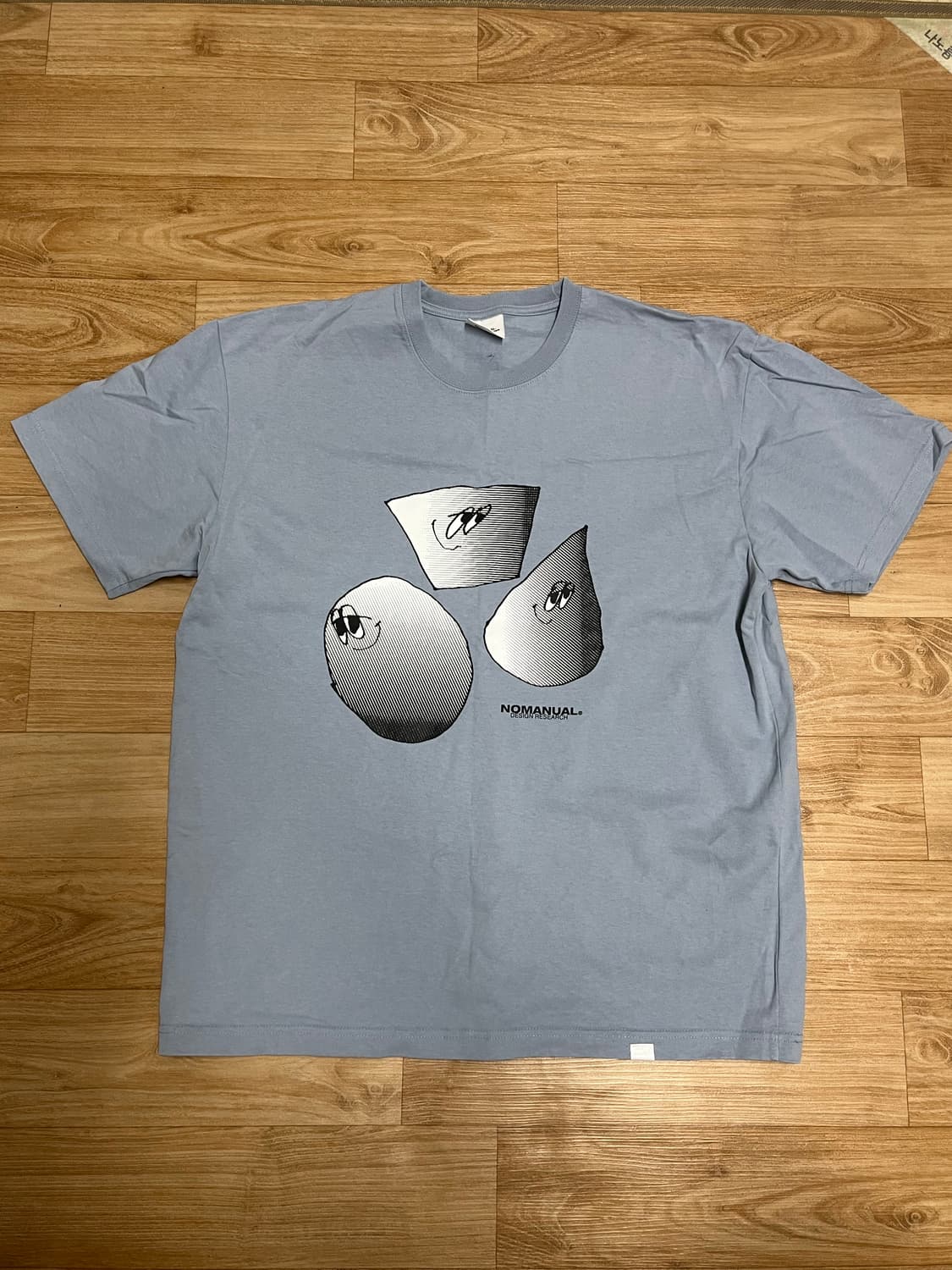 노메뉴얼 프린팅 반팔 티셔츠 L 상품이미지1