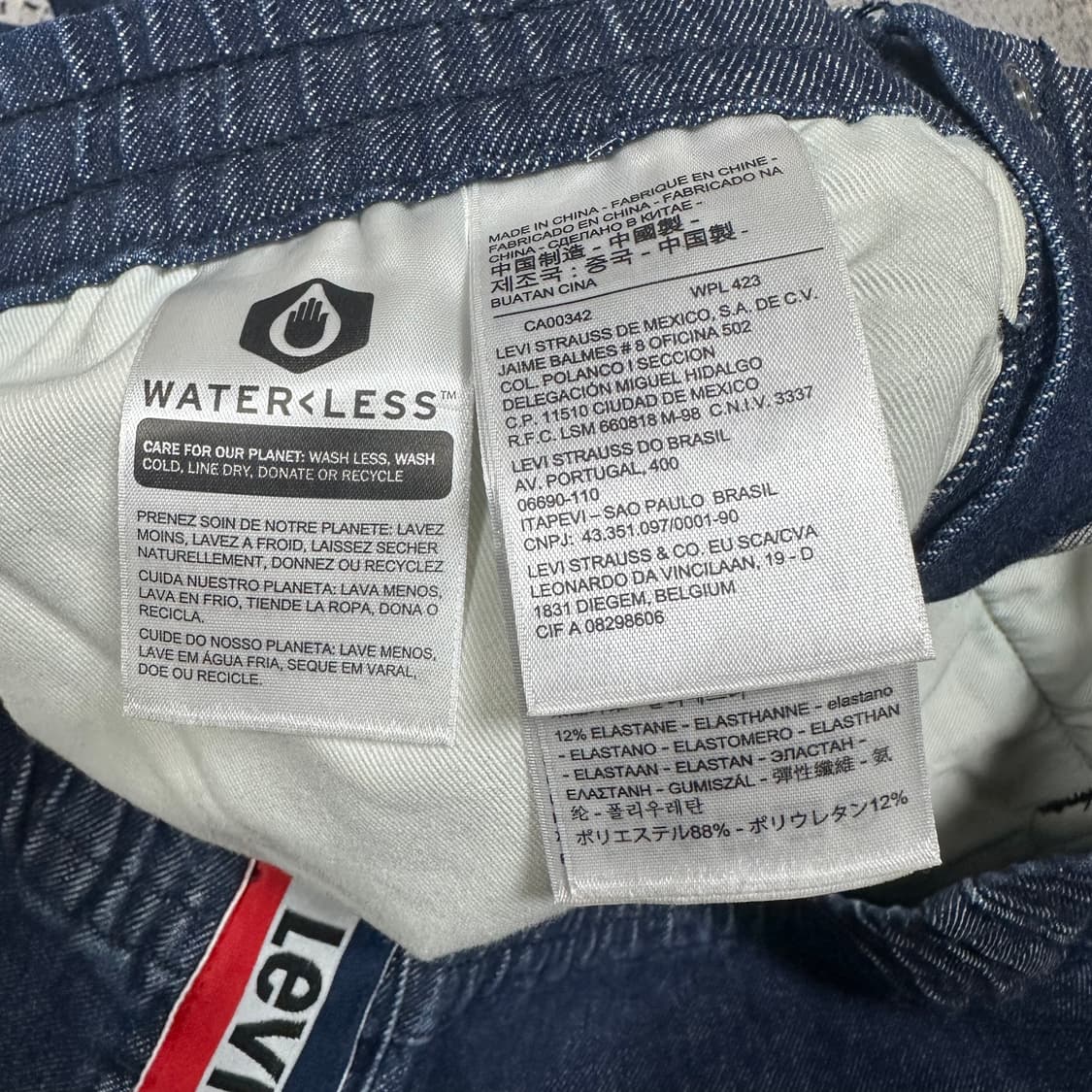 ✨ (바배) 리바이스 사이드로고 밴딩 데님 팬츠  상품이미지5