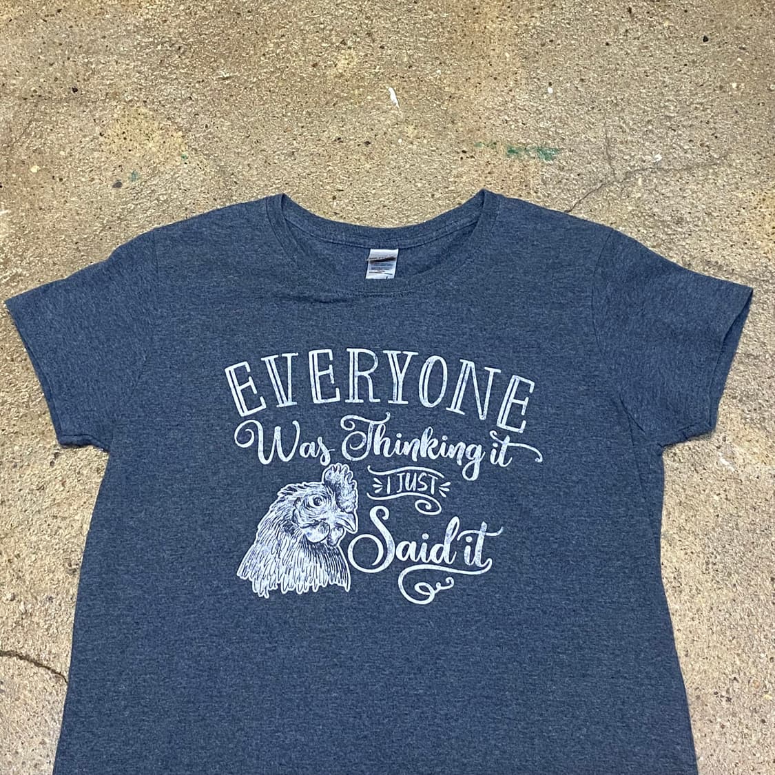 미국 빈티지 길단 보들면 에브리원 프린팅 포인트 반팔티 상품이미지2