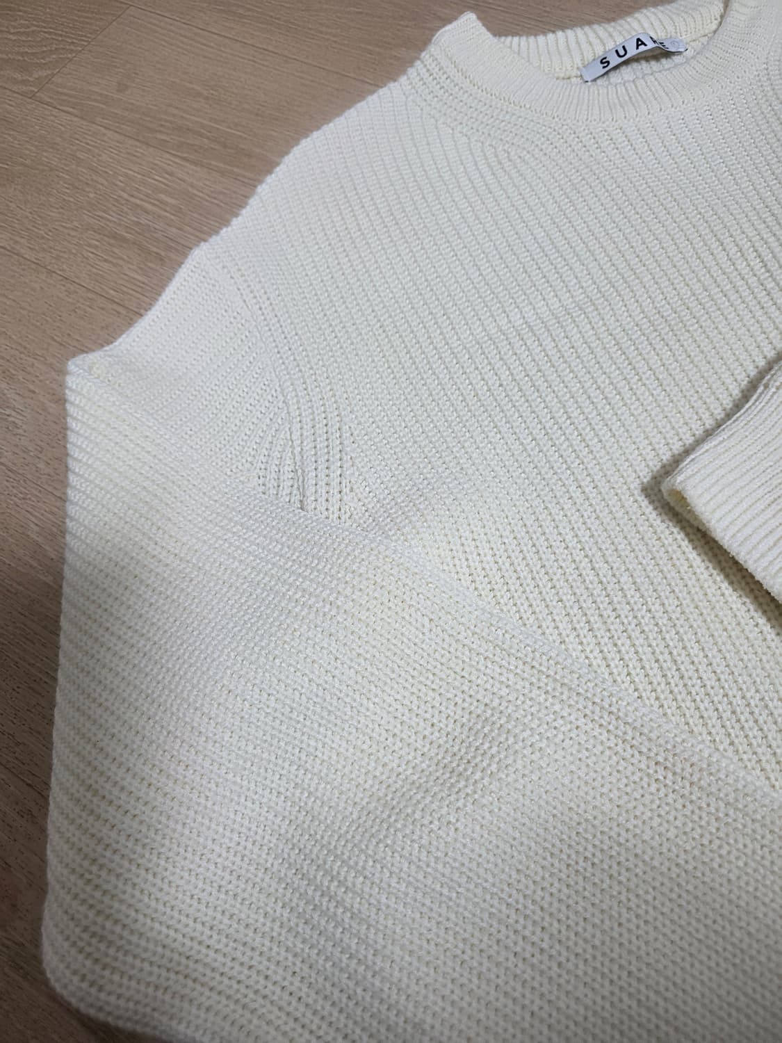 수아레 워셔블 하찌 니트 아이보리 L 상품이미지3