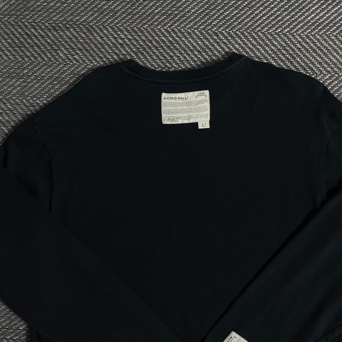 어콜드월 센터로고 박시핏 롱슬리브 티셔츠y3330 상품이미지6