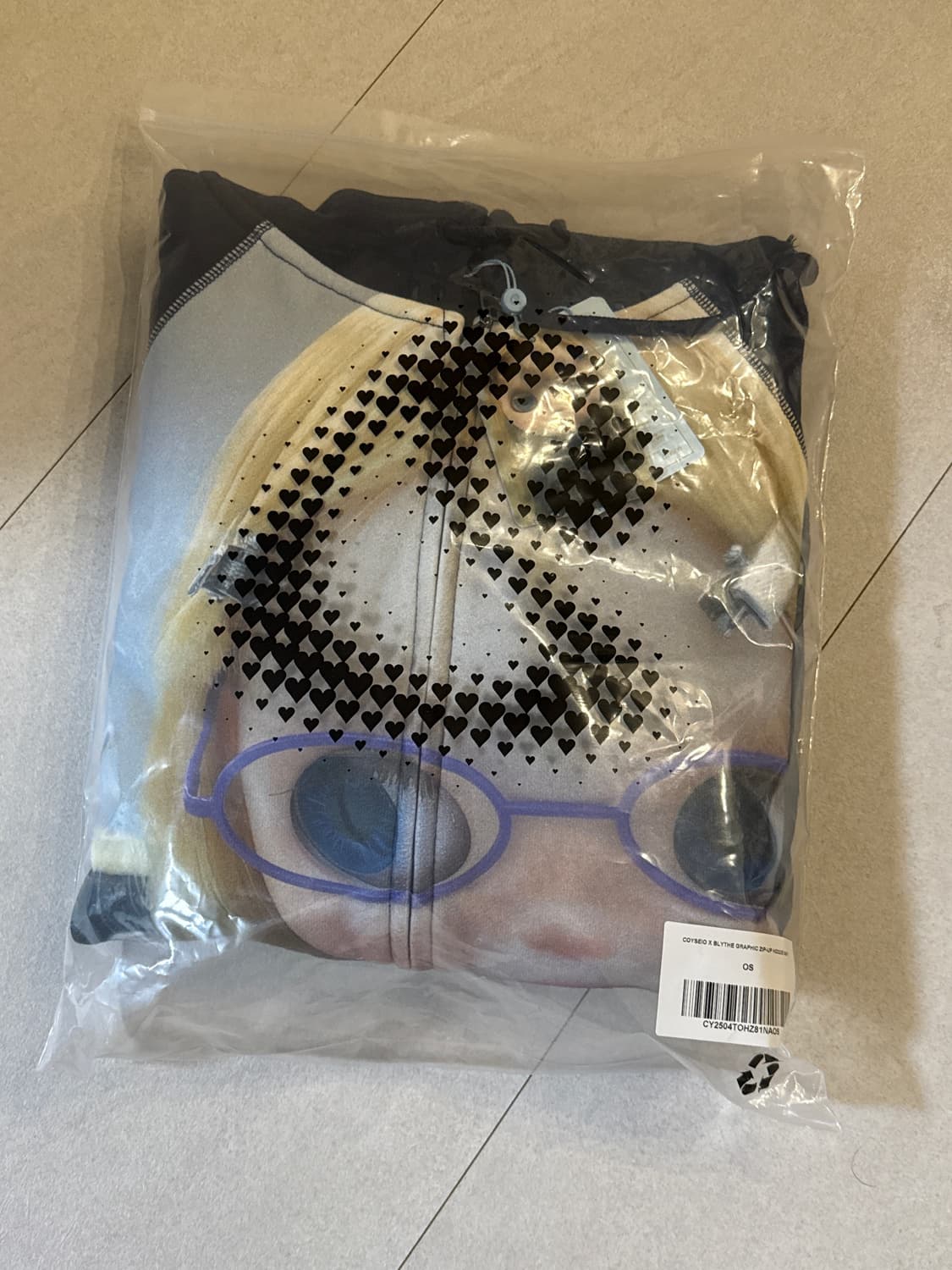 코이세이오X브라이스 콜라보 프린팅 후드집업 네이비 상품이미지1