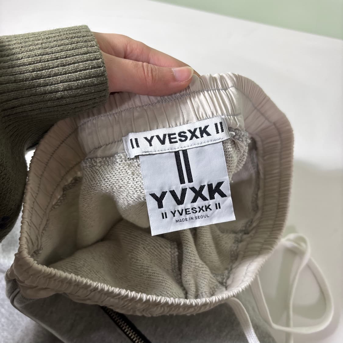 M 입섹 그레이 루즈슬림핏 스웻팬츠 상품이미지5