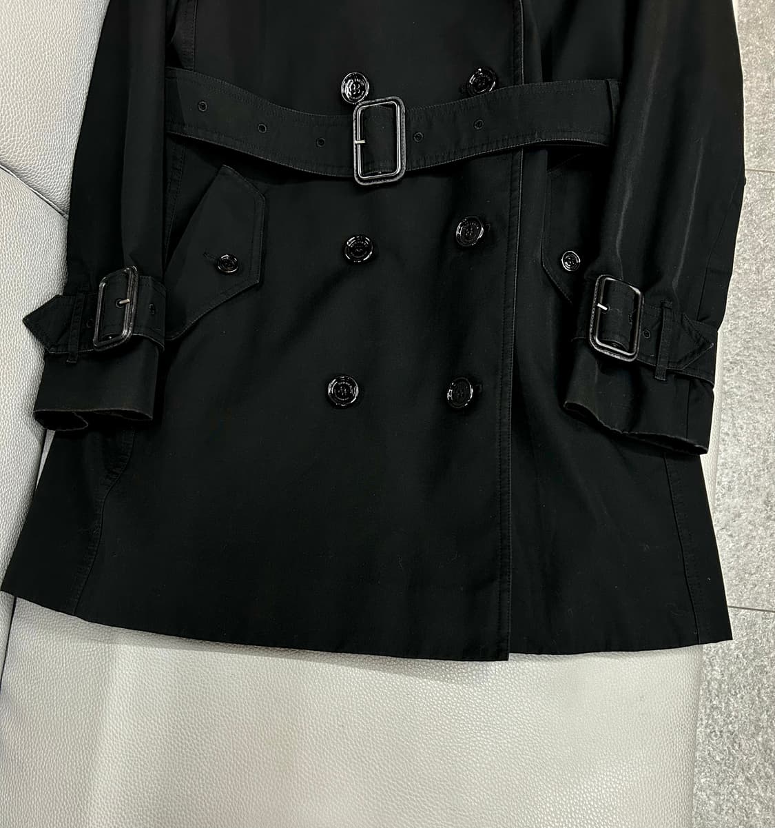 버버리 여성 블랙 트렌치코트(UK6/44~55) 상품이미지3