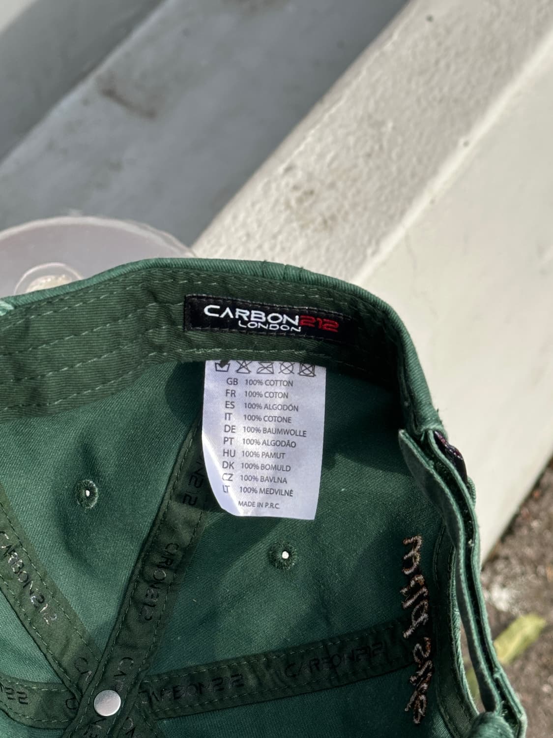 [F] carbon212 로고 그린 볼캡 모자 상품이미지6