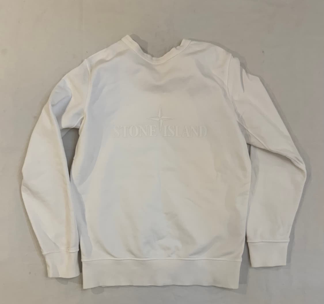 스톤아일랜드 19ss 양면 맨투맨 스웻셔츠 화이트 상품이미지3