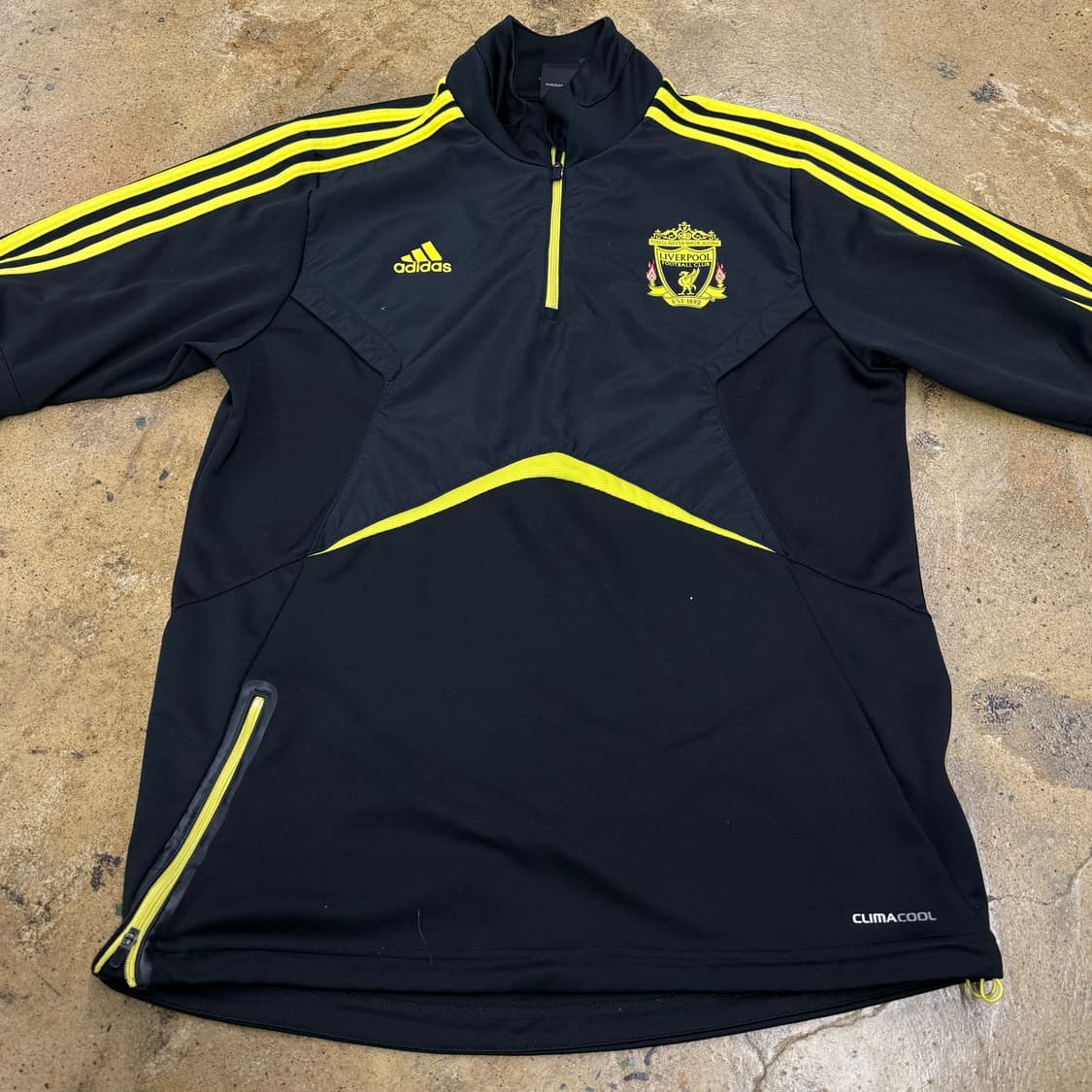 [정품/100] 아디다스 리버풀 트랙탑 져지 블랙 옐로우 b18 상품이미지3