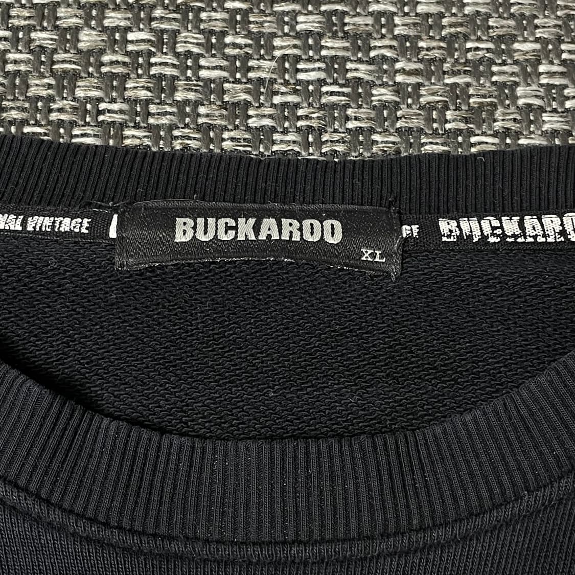 버커루 블랙 프린팅 맨투맨 XL 상품이미지4