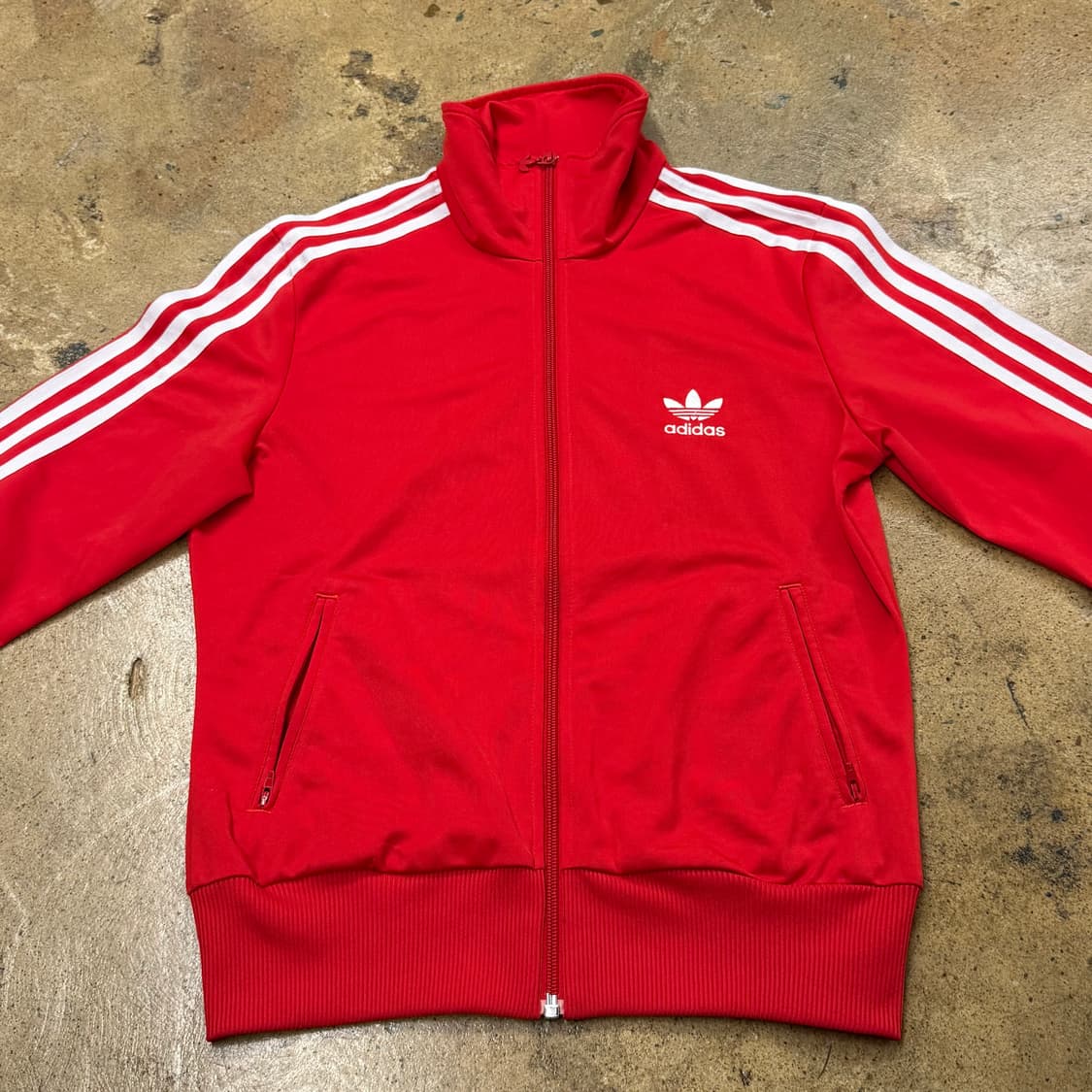 [정품/95] 아디다스 빨간색 삼선 트랙탑 져지 b17 상품이미지3