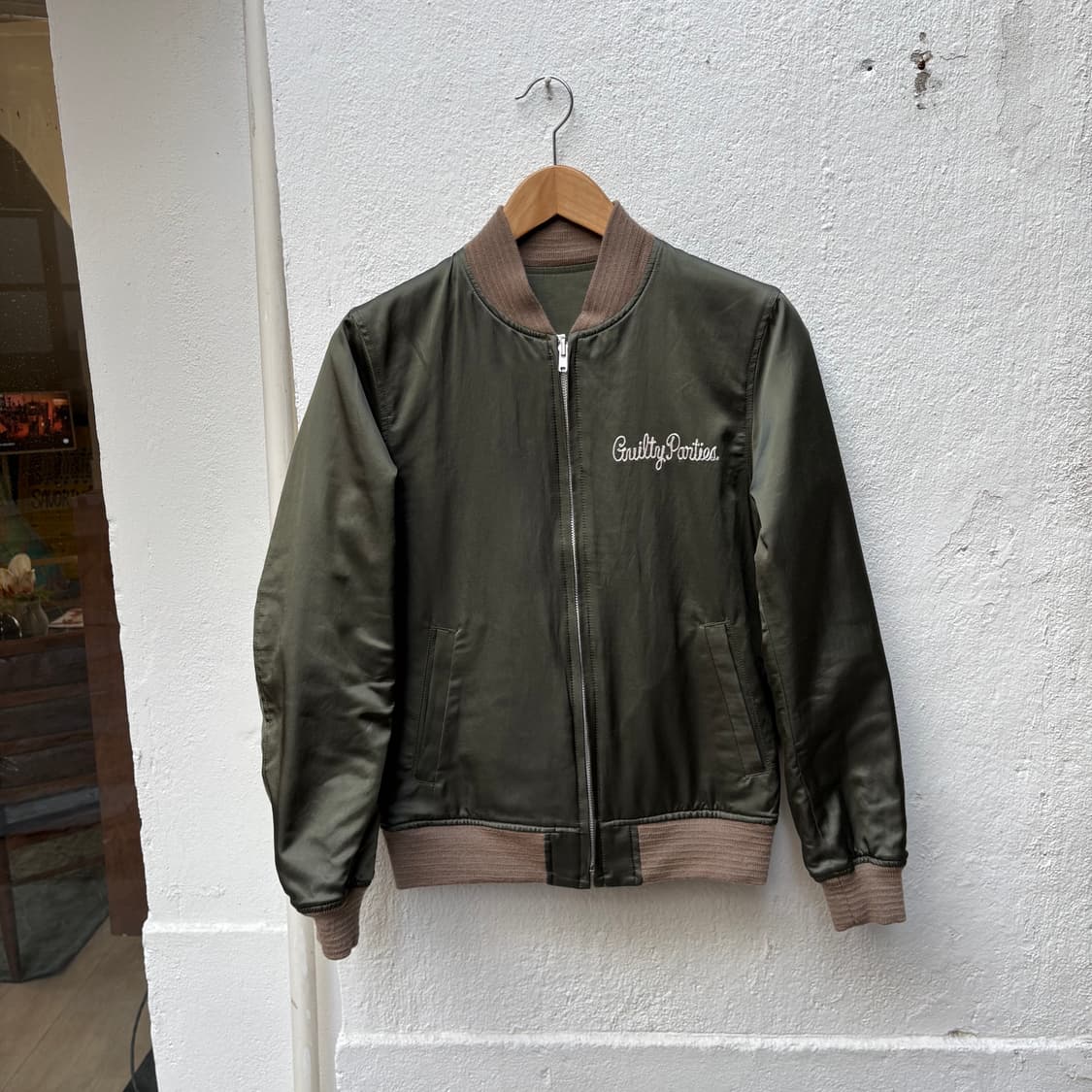 와코마리아 올리브 리버시블 수베니어 자켓 상품이미지4