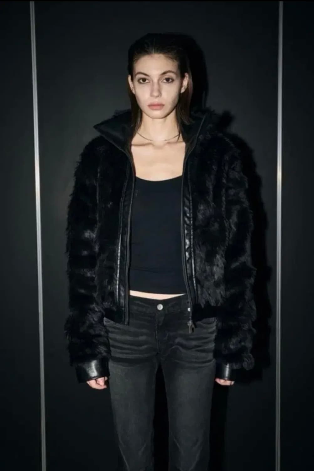 보헤미안서울 하이넥 퍼자켓 상품이미지1