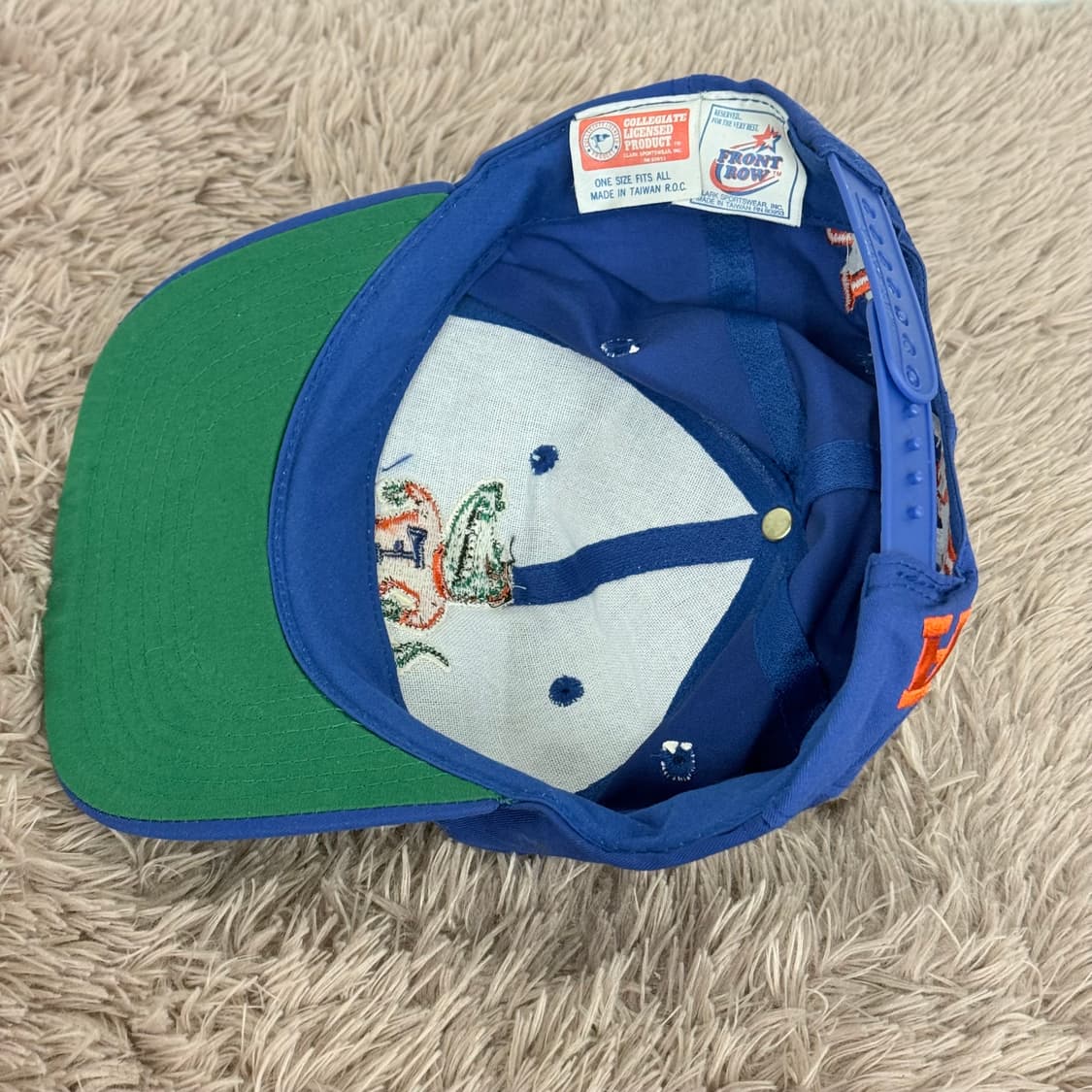 90s 플로리다 엘리게이터 front row 네이비캡 os 상품이미지5