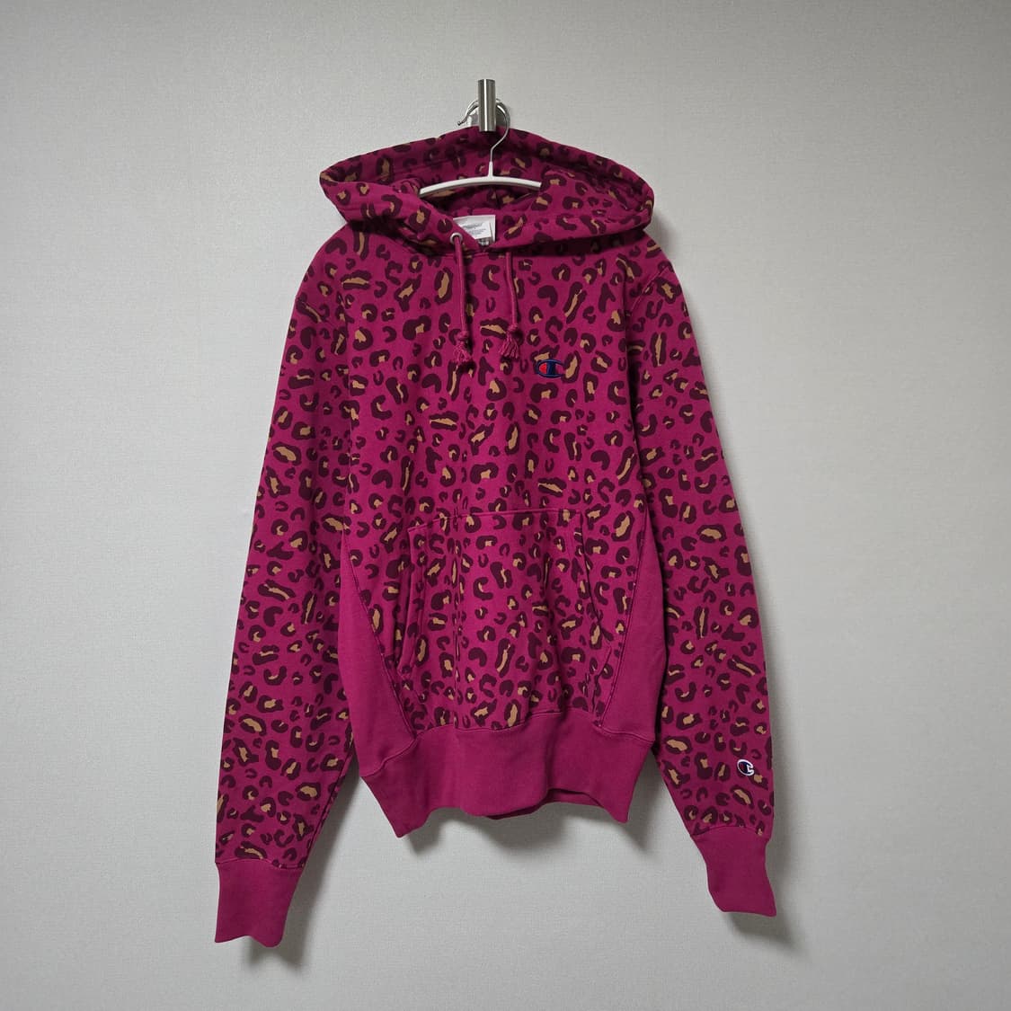 챔피온 리버스위브 레오퍼드 코튼 후드티/ 여성 후드티/ 남성 후드티   상품이미지2