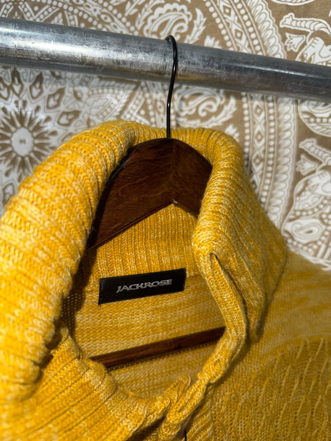 JACKROSE 빈티지 하이넥 니트 롱 가디건 상품이미지5