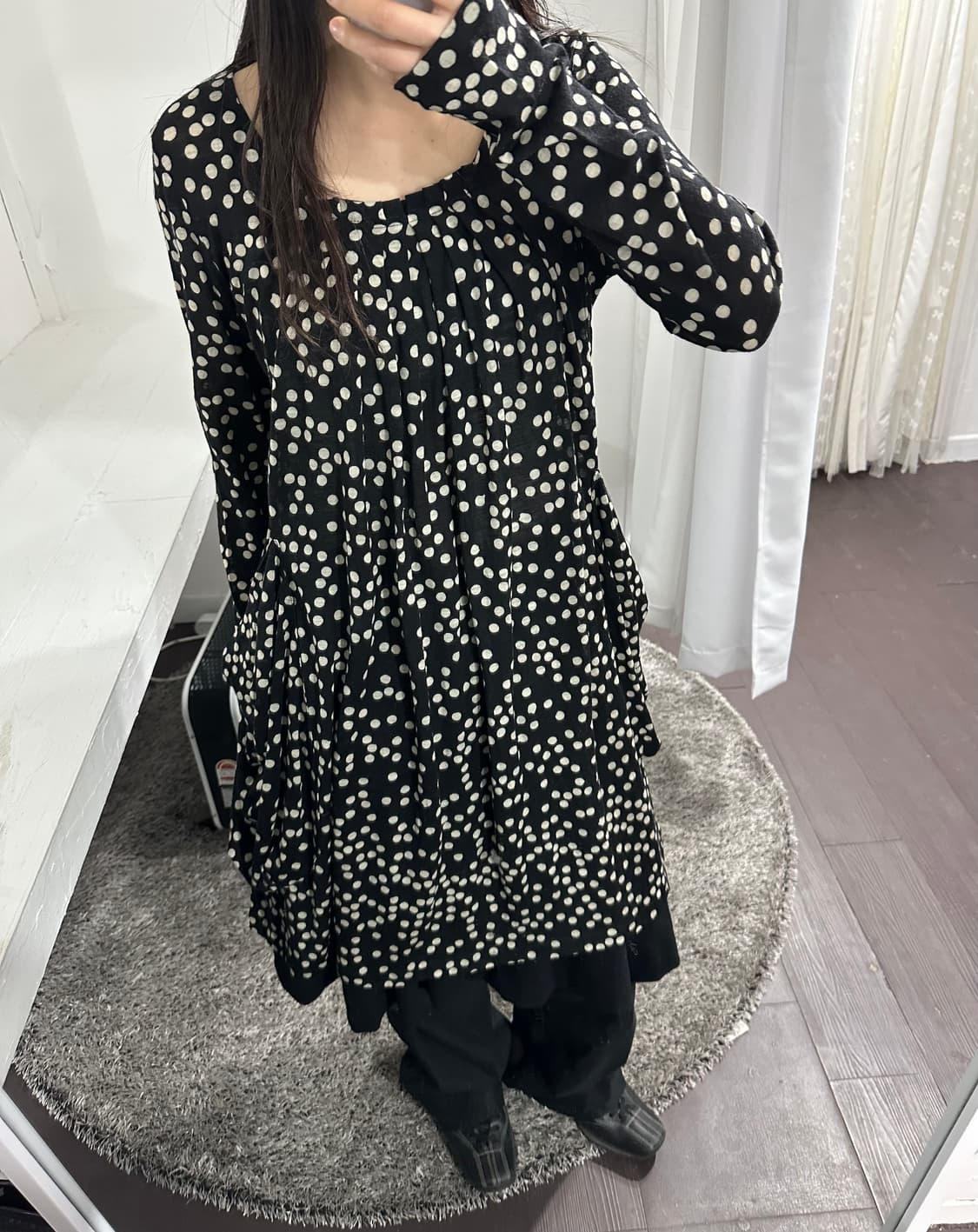 sunao kuwahara dot knit onepiece 상품이미지3