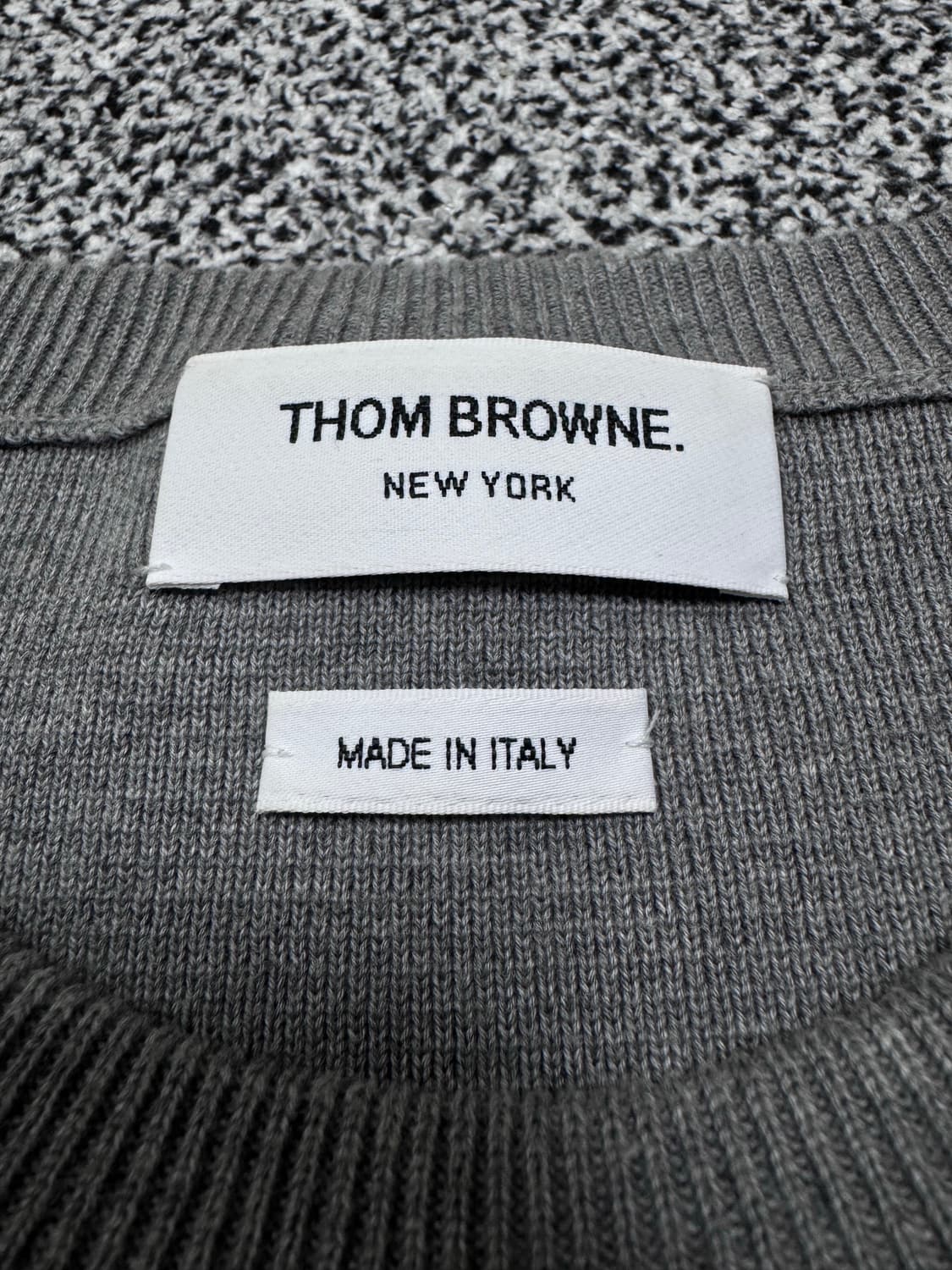톰브라운 밀라노스티치 오버핏 니트 1사이즈 (실측 2-3사이즈) 상품이미지2