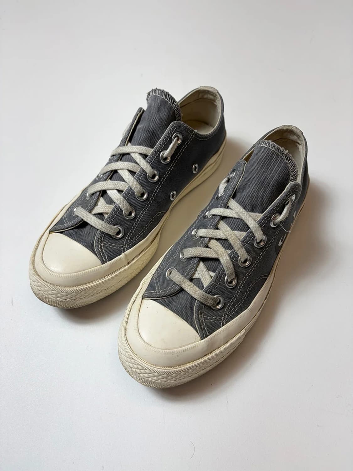 꼼데가르송 X 컨버스 척70 플레이 에그렛 로우 스니커즈 Q1467 상품이미지3
