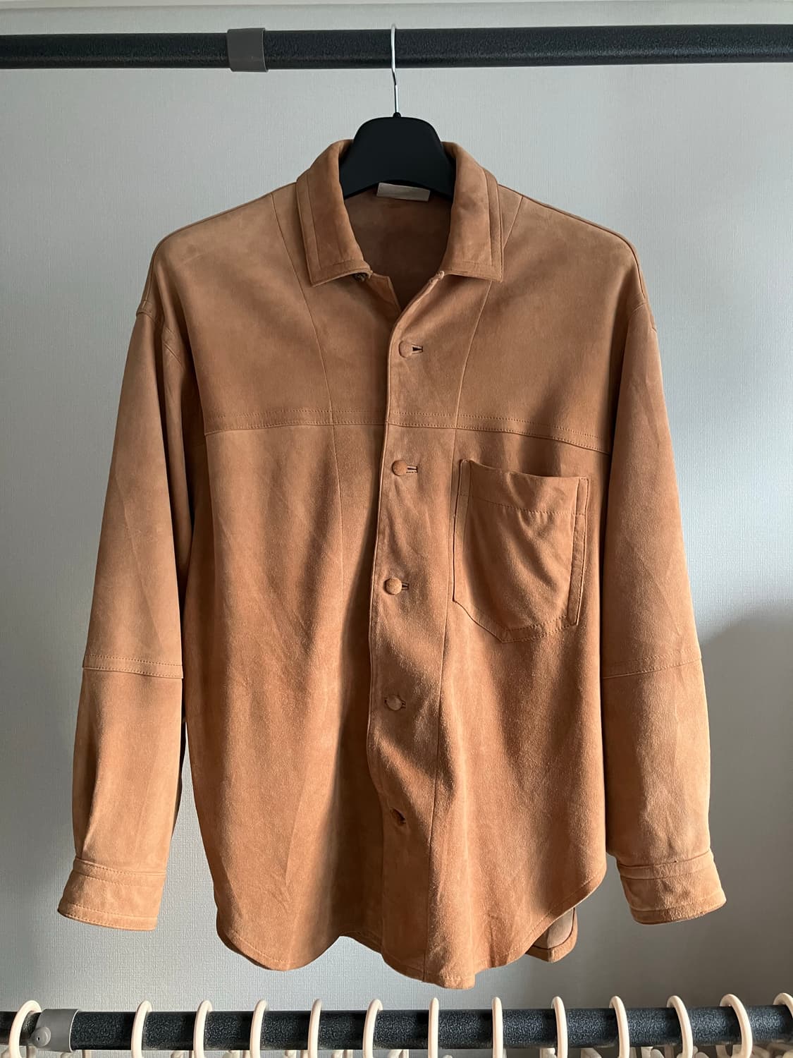 Issey Miyake hai sporting gear 스웨이드 셔츠 상품이미지1