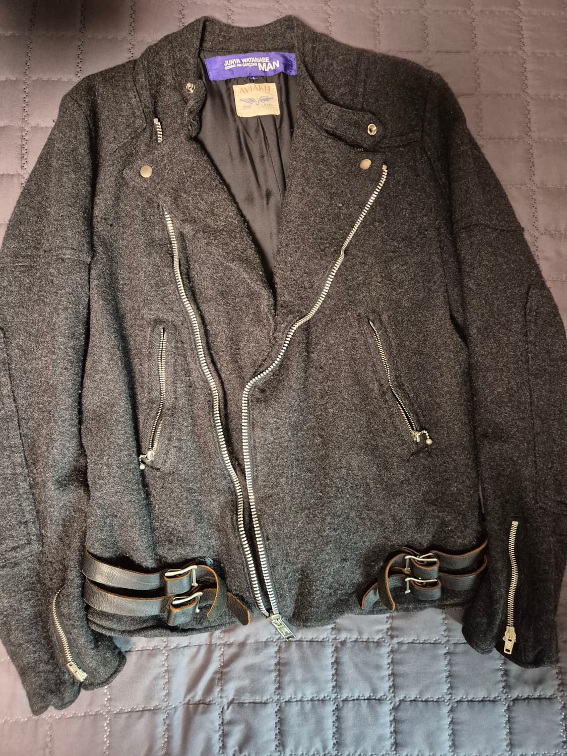 2003aw 준야와타나베 x 루이스레더 축융 울 더블라이더 L 상품이미지2