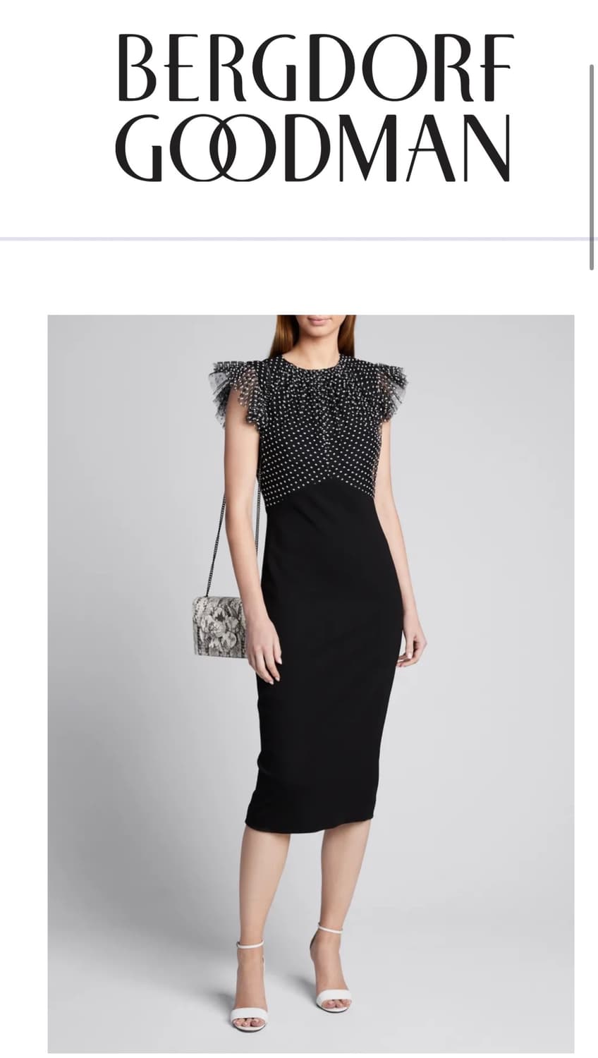 새상품 컨디션 Jason Wu 블랙 물방울 미디 원피스 사이즈 0(44사 상품이미지9