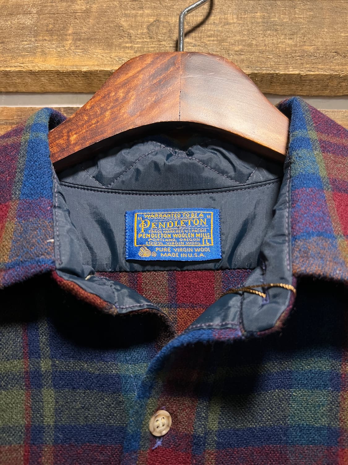 [L]펜들턴 Made in USA 타탄체크 버진 울 셔츠 상품이미지2