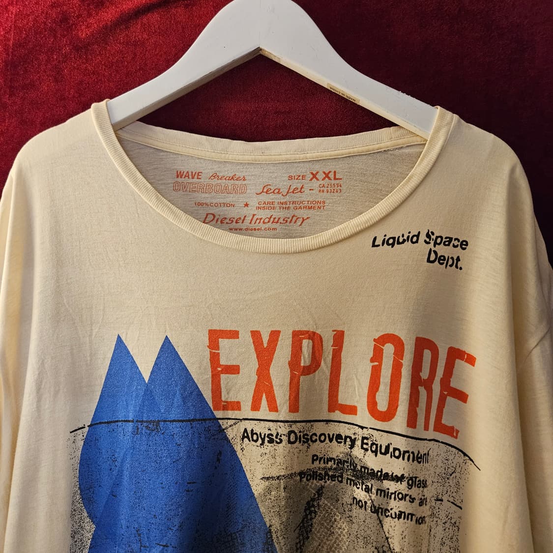 디젤(Diesel) 90's Vintage Y2k 반팔 티셔츠 XXL 상품이미지2