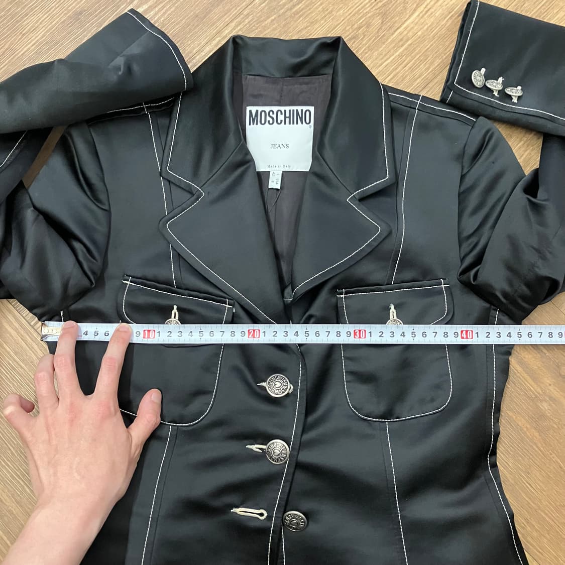 N319 모스키노 디테일 절개 스티치 자켓 상품이미지7