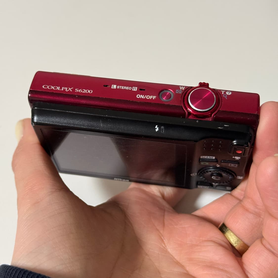니콘 쿨픽스 s6200 빈티지 디카 디지털카메라 레드 상품이미지4