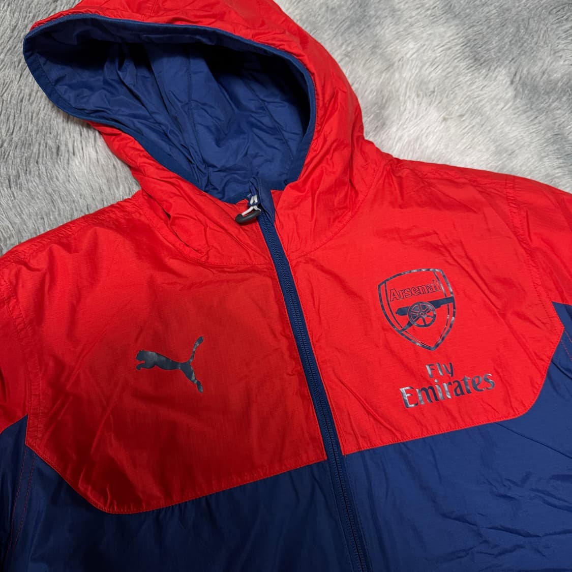 퓨마 아스날 리버시블 바람막이자켓 S사이즈 상품이미지3