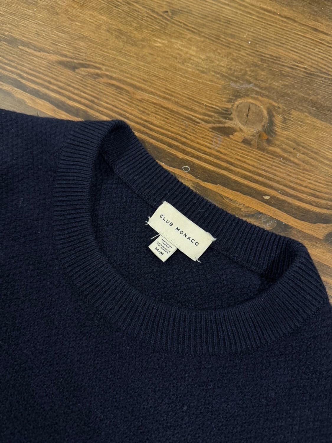클럽모나코 크루넥니트 남성100 상품이미지6