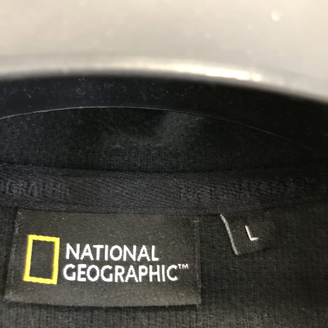 내셔널지오그래픽 자수로고 블랙후드 L 상품이미지5