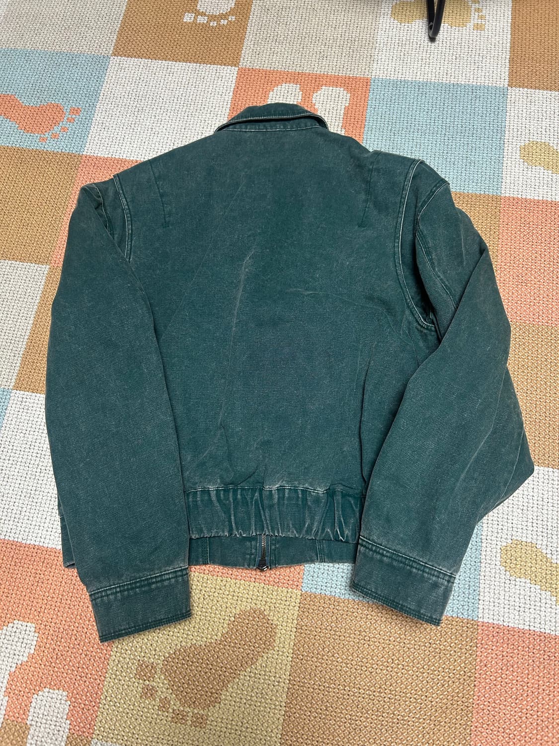 (44)워크샵 캔버스 코튼 블루종 자켓 에버 그린 상품이미지2