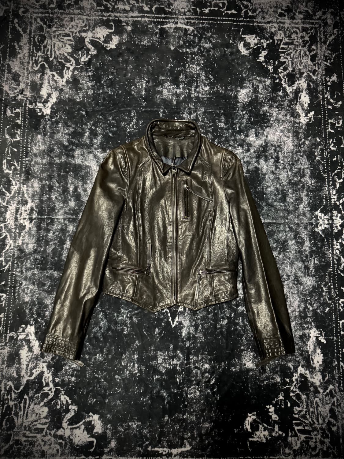 00s Mode Shadow Fit Leather Jacket 상품이미지1