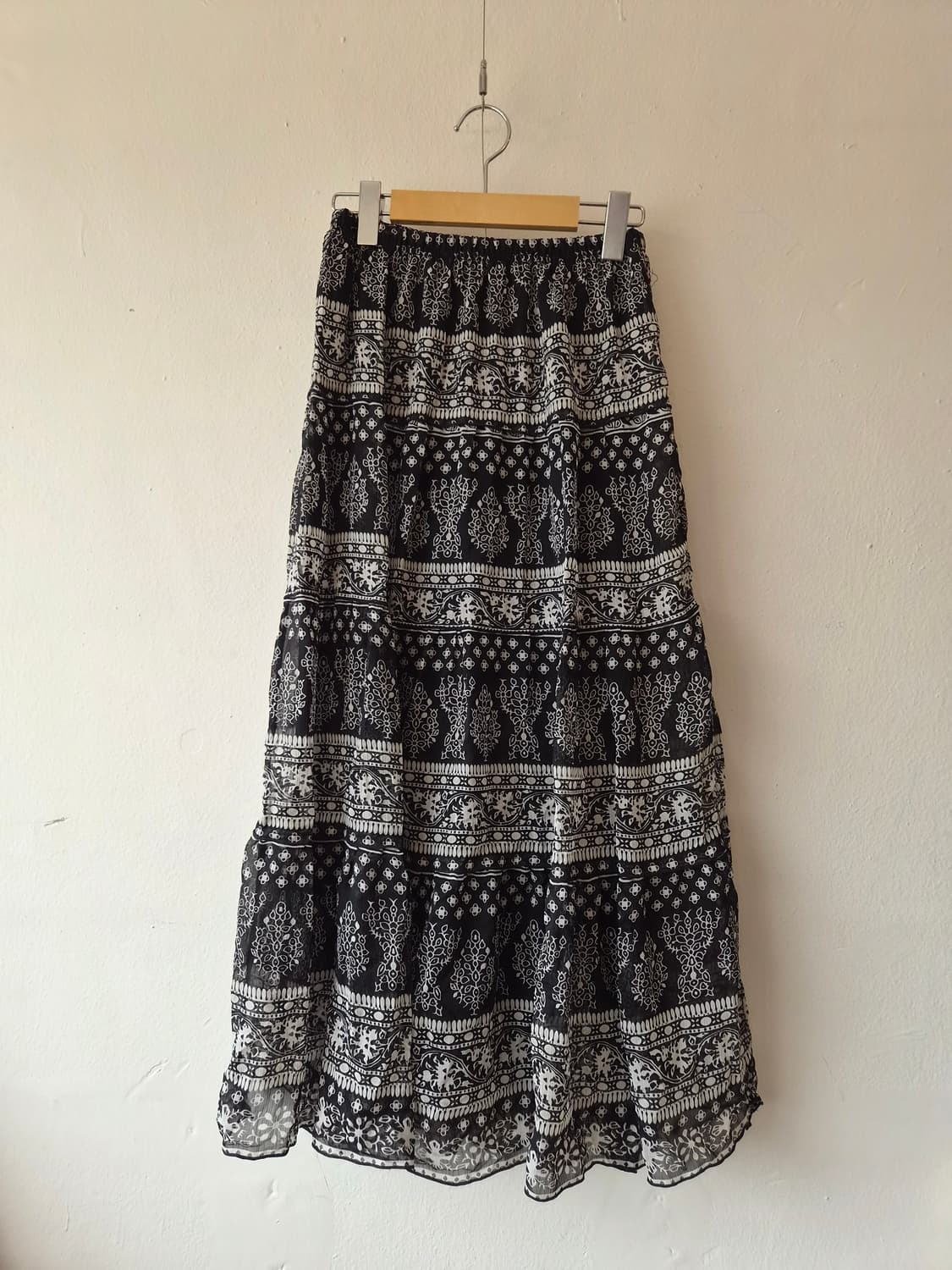 일본수입 여성 밴딩에스닉롱스커트 M사이즈 상품이미지2