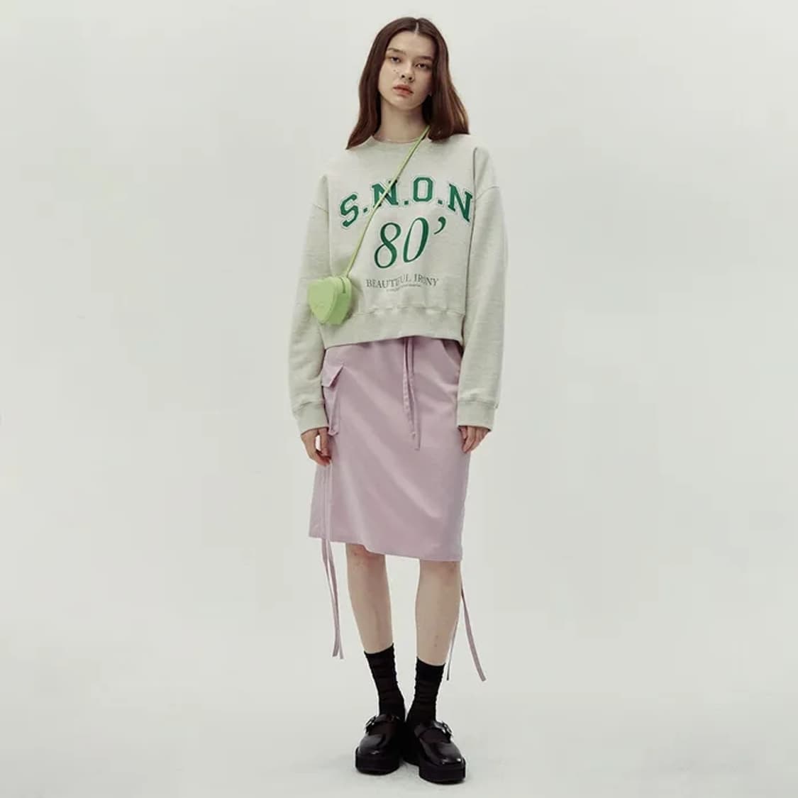 시눈 하트 미니백 애플그린 (긴 끈 ver.) 상품이미지5