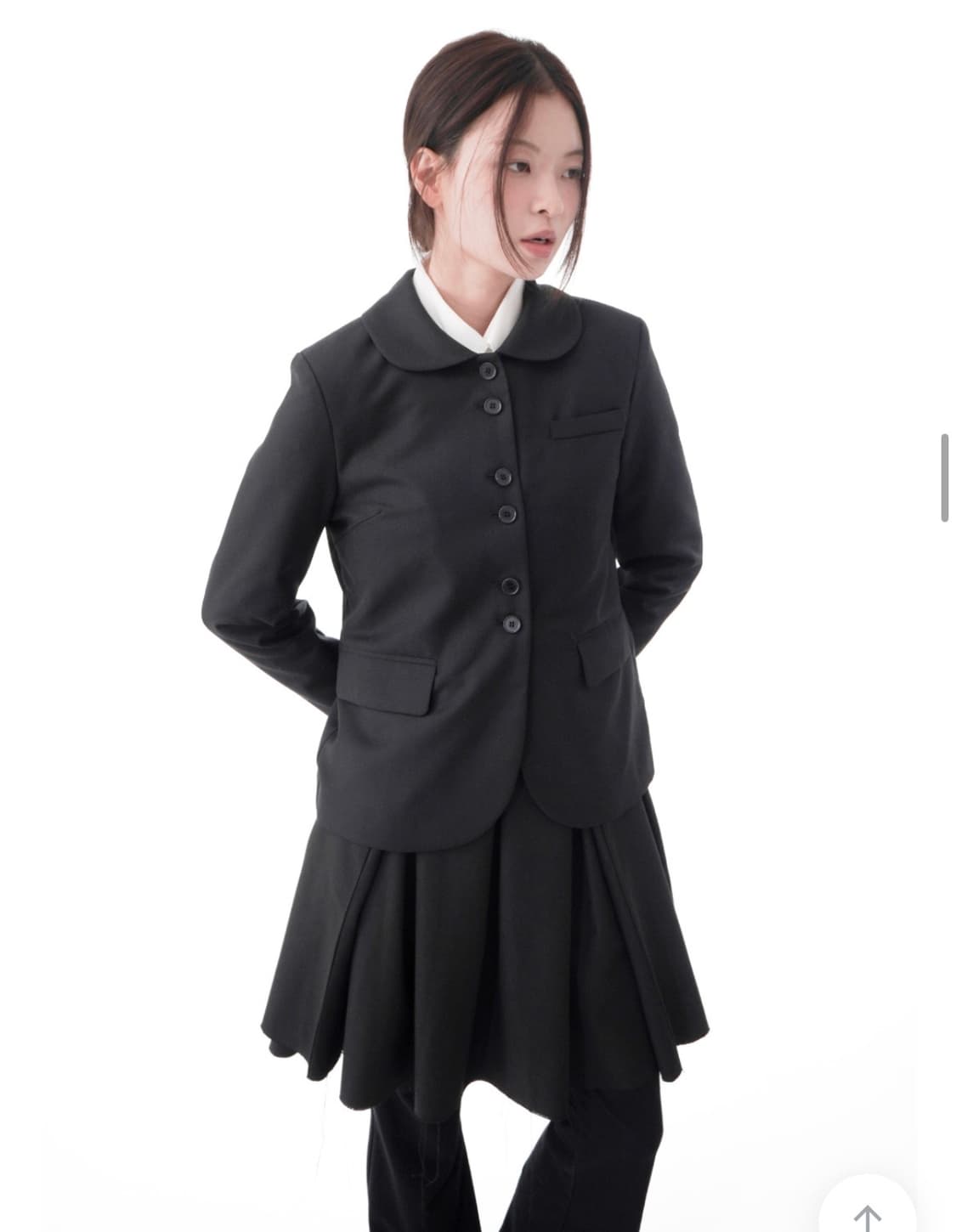 코이세이오st 블랙 자켓 스커트 셋업 상품이미지3