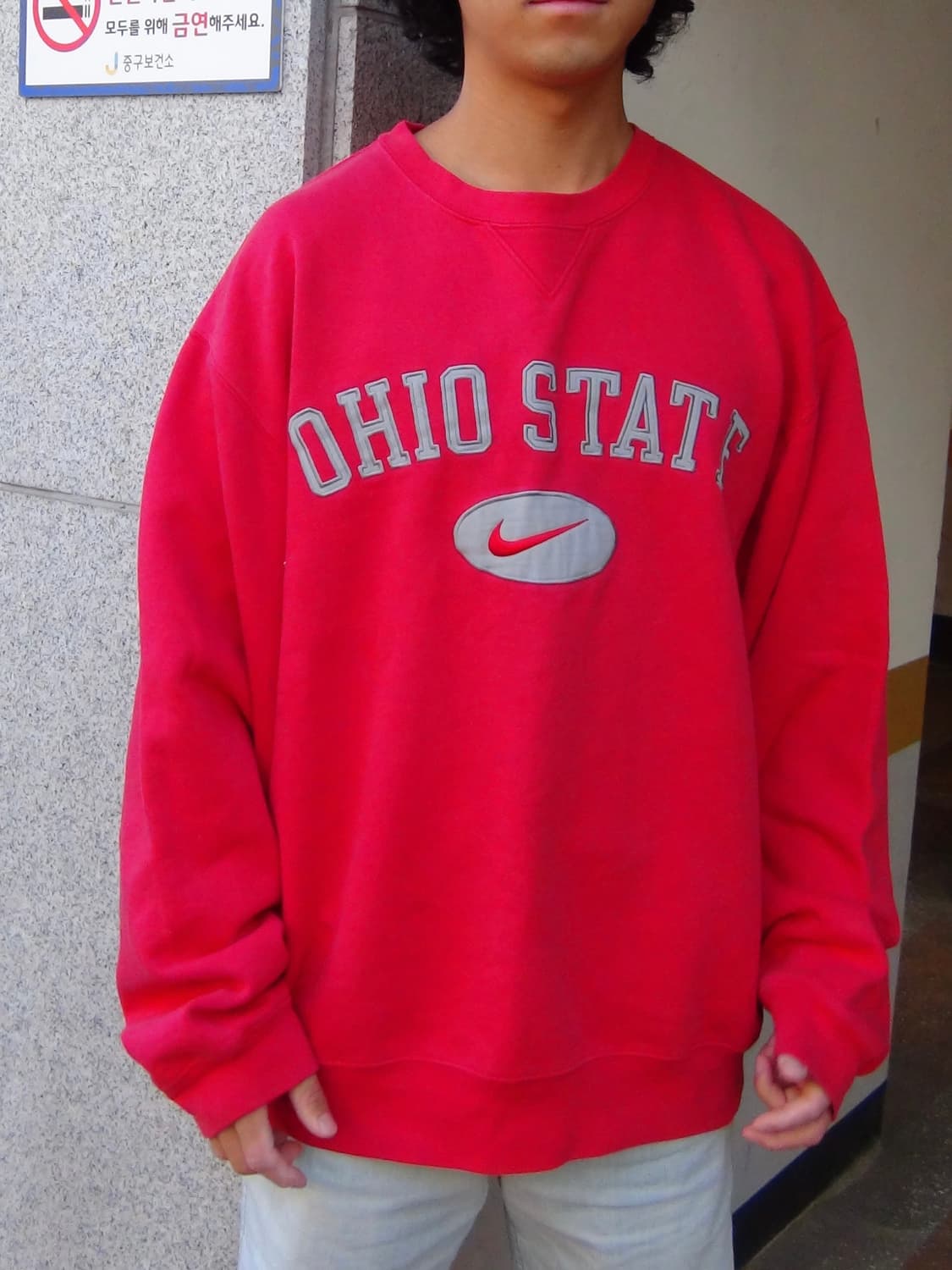 나이키 빅로고 오버핏올드스쿨 맨투맨 L 상품이미지1