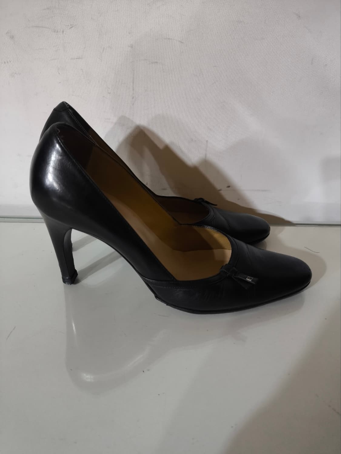 235~240mm 발리 블랙리본 힐 구두 상품이미지2